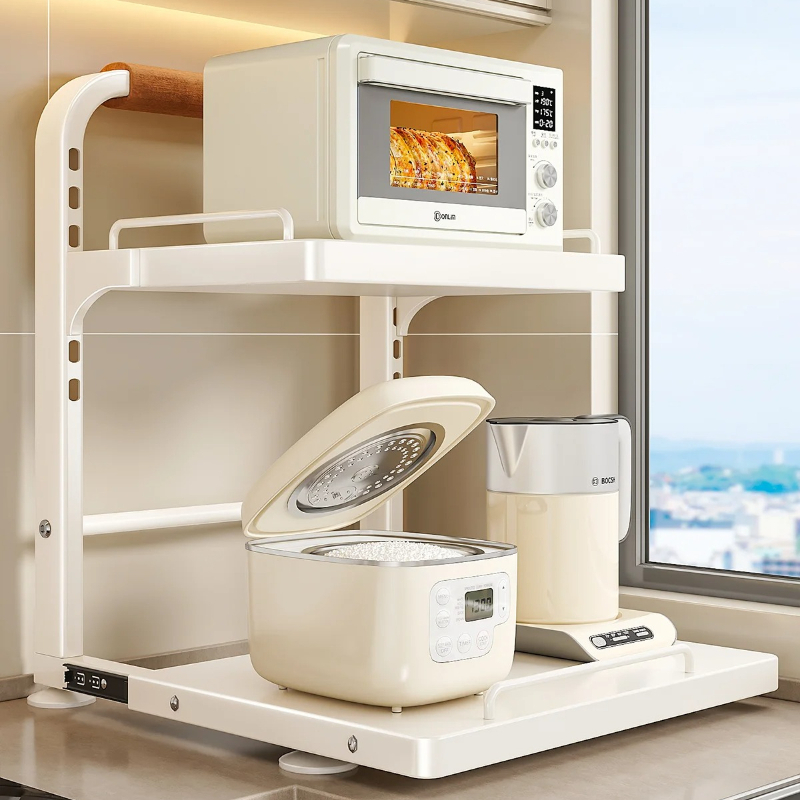 Kitchen Appliances Countertop - Küchenarbeitsplatten-Organizer aus Kohlenstoffstahl mit Verstellbarem Ausziehbarem