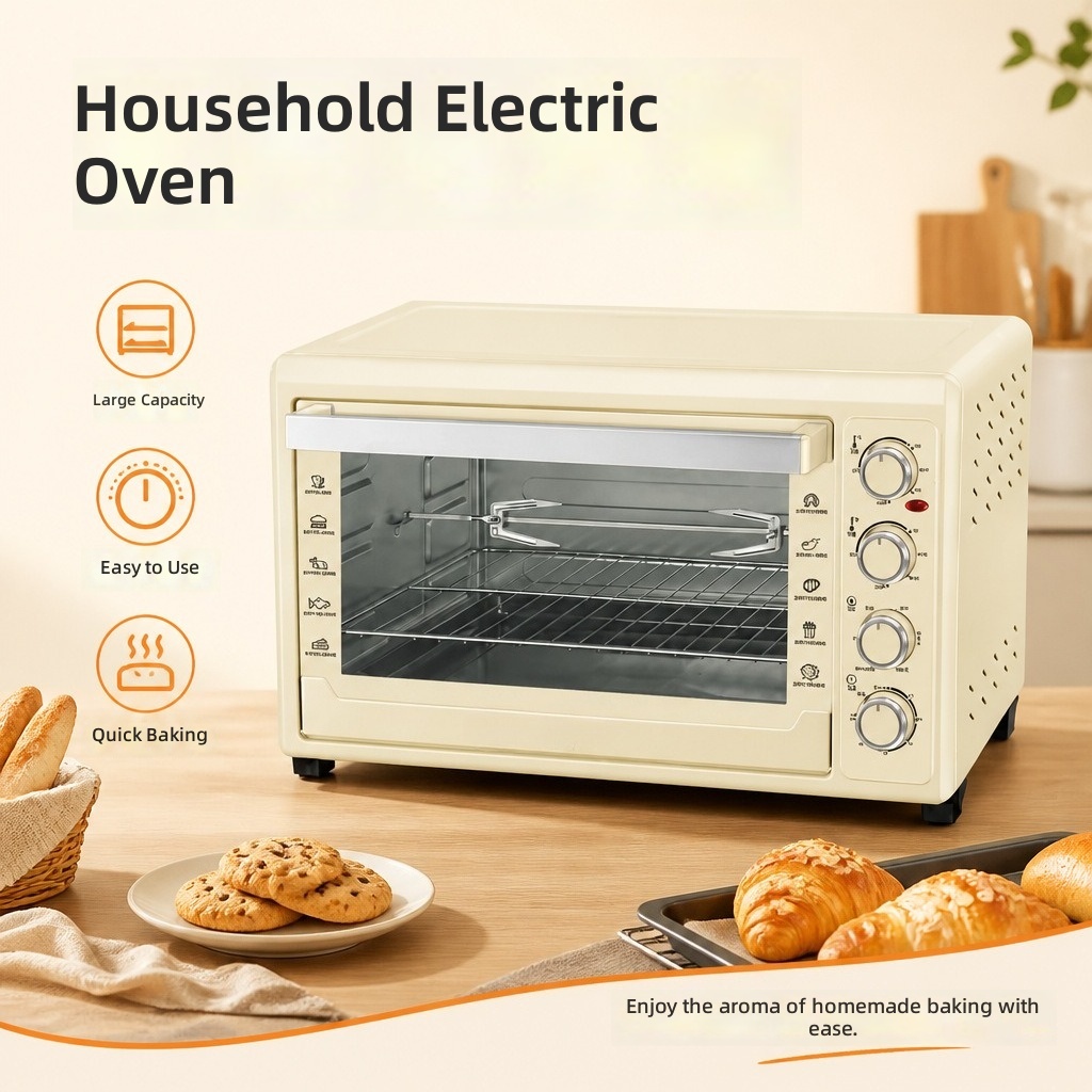Kitchen Appliances Gift Ideas - Elektrischer Ofen 60L, 4-stufige Backmaschine, Große
