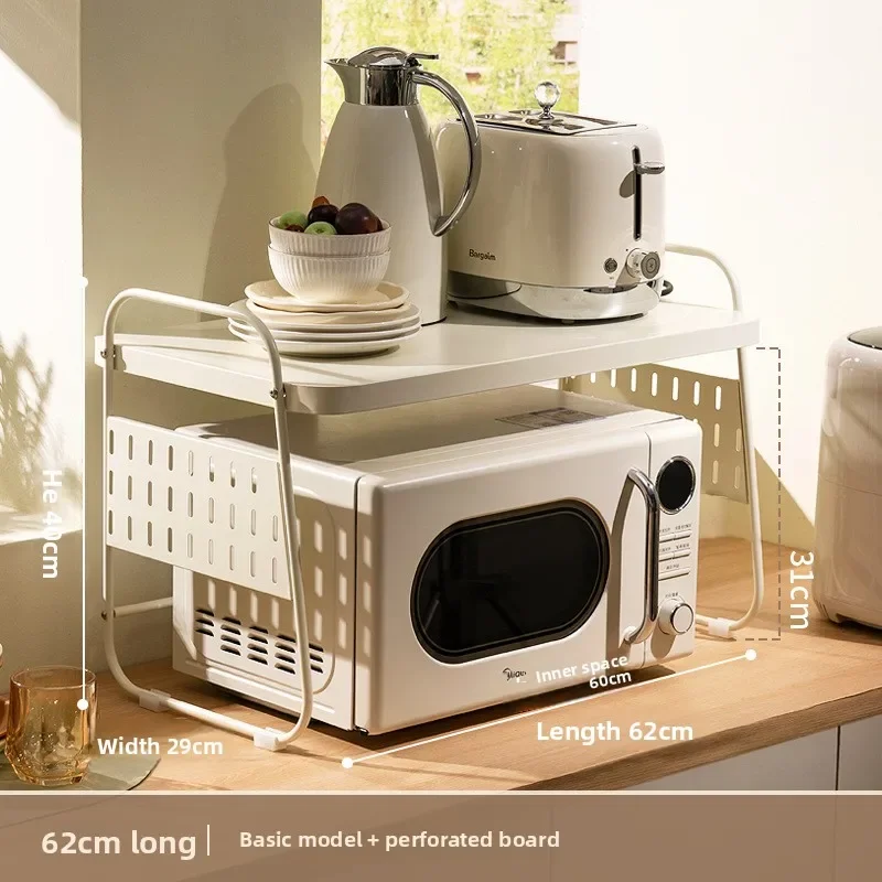 Kitchen Appliances Countertop - Edelstahl-Mikrowellen-Regal, Küchenwerkzeug für die Arbeitsplatte, Ausziehbares