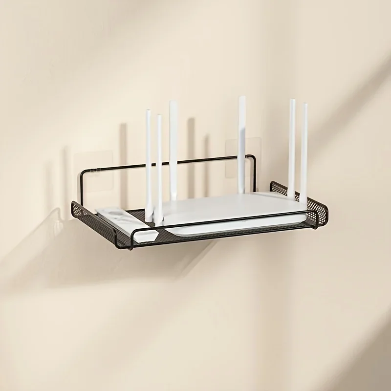 Kitchen Appliances Organizer - Edelstahl-Router-Regal ohne Bohren, WLAN-Wandhalterung, Router-Aufbewahrungsorganizer, Regal