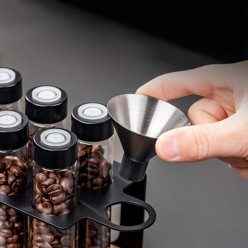 JUSTINLAU Glas-Kaffeebohnen-Au – Kitchen Appliances Organizer Bewertung und Preis