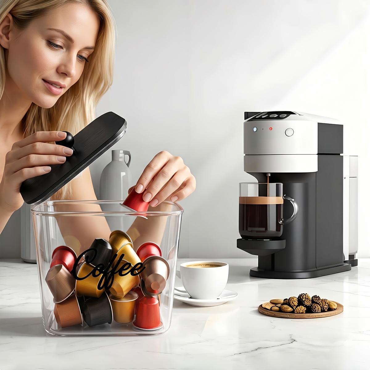 Kaffeepads-Halter mit Deckeln, – Kitchen Appliances Organizer Bewertung und Preis
